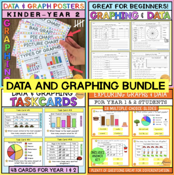 Preview of DATA AND GRAPHING BUNDLE: YEAR 1 AND 2 MATHS