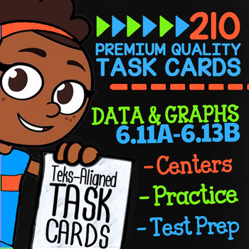 Preview of DATA & GRAPHS ★ Math TEK 6.11A 6.12A 6.12B 6.12C 6.12D 6.13A & 6.13B ★ 6th Grade