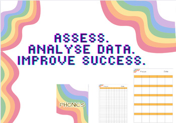 Preview of DATA MADE EASY- rainbow assessment data booklet