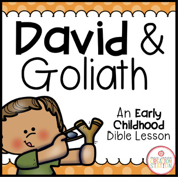 Preview of DAVID AND GOLIATH BIBLE LESSON