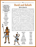 DAVID & GOLIATH Word Search Puzzle Worksheet Activity