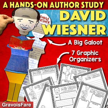Preview of DAVID WIESNER AUTHOR STUDY: Activity, Graphic Organizers, Bulletin Board