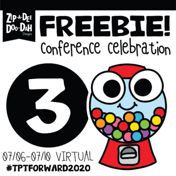 Preview of DAY 3 FREEBIE TPT Virtual Conference #TpTForward2020 Celebration Week!!!