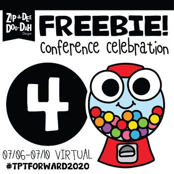 Preview of DAY 4 FREEBIE TPT Virtual Conference #TpTForward2020 Celebration Week!!!