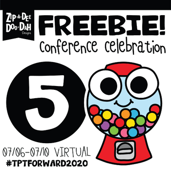 Preview of DAY 5 FREEBIE TPT Virtual Conference #TpTForward2020 Celebration Week!!!