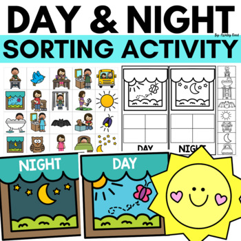 Preview of DAY AND NIGHT Sorting Activity and Printable Worksheet
