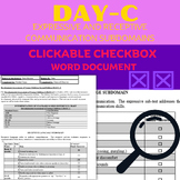 DAYC-2 Communication DIGITAL CLICKABLE CHECKBOX Assessment Form