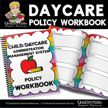 DAYCARE CHILD CARE ADMINISTRATION POLICY WORKBOOK-RAINBOW | TpT