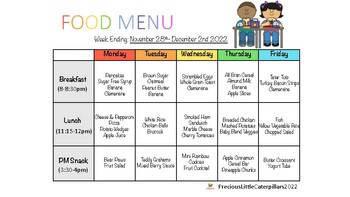printable monthly preschool menu