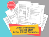 DAYCARE PARENT LETTERS/ Childcare Well-Written Email & Let