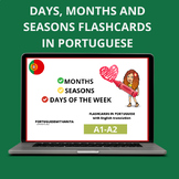 DAYS, MONTHS AND SEASONS FLASHCARDS IN PORTUGUESE
