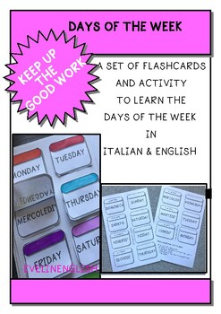 Preview of DAYS OF THE WEEK FLASHCARDS