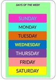 DAYS OF THE WEEK POSTER