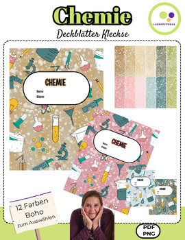 Preview of DAZ | DAF | German Chemie | Chemistry | 12 cover sheets