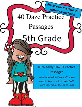Preview of DAZE Practice Passages 5th Grade