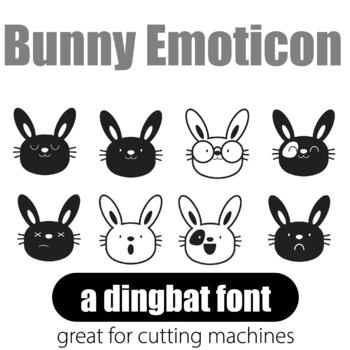 Preview of DB Bunny Emoticon Dingbat Font