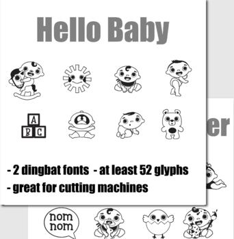 Preview of DB Hello Baby Dingbat Fonts