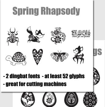 Preview of DB Spring Rhapsody Dingbat Fonts
