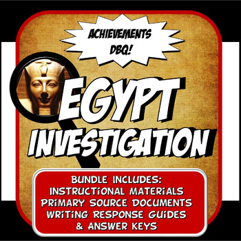 Preview of DBQ Ancient Egypt Achievements Common Core DBQ Activity