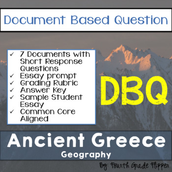 Preview of DBQ Ancient Greece Document Based Question