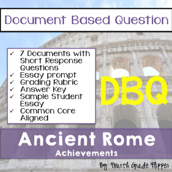 Preview of DBQ Ancient Rome Document Based Question 