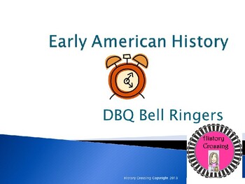 Preview of DBQ Bell Ringers--8th Grade