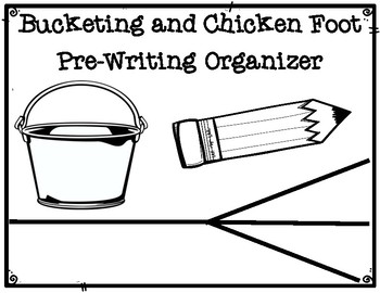 Preview of DBQ Bucketing and Chicken Foot Pre-Writing Reference Sheet
