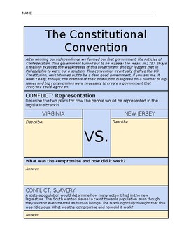 Preview of DBQ - Constitutional Convention