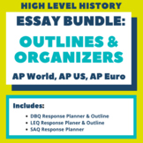 DBQ, LEQ, SAQ Outlines & Planners (AP World, AP US, AP European)
