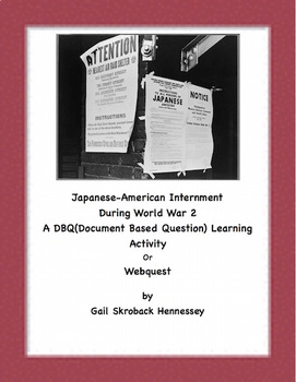 Preview of DBQ: Life of a Japanese-American Child Living in an Internment Camp during WW2)