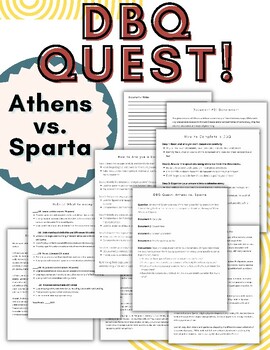 Preview of DBQ Quest: Ancient Greece: Athens vs. Sparta!