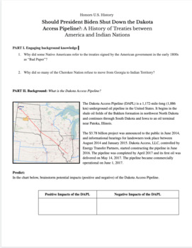 Preview of DBQ: Should President Biden Shut Down the Dakota Access Pipeline?