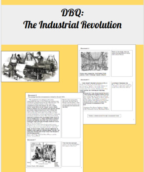 Preview of DBQ: The Industrial Revolution Packet (World History)