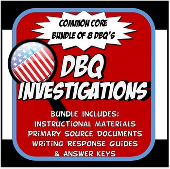 Preview of DBQ US History Document Based Question Common Core Activity Bundle