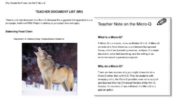 Preview of DBQ: Why Should We Protect the Wolf? (Mirco-Q MV)