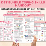 DBT Coping Skills Mental Health SEL Bundle-Counseling-Ther