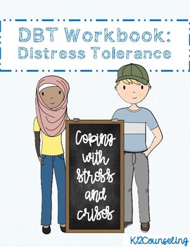 Preview of DBT Distress Tolerance Coping Skills for Counseling, with digital version