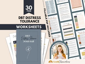 Preview of DBT Distress Tolerance Workbook for Teens and Adults