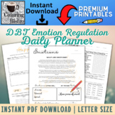 DBT Emotion Regulation Daily Planner & Guide, DBT Therapy,