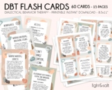 DBT Flash cards, Anxiety coping cards, Grounding cards, so