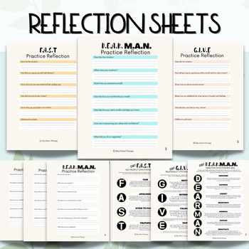 DBT Interpersonal Skills & Practice Reflection Sheets by Slay School ...
