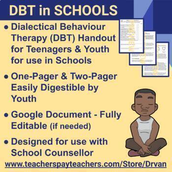 Preview of DBT for Schools (Dialectical Behaviour Therapy) using A.C.C.E.P.T.S. & T.I.P.P.