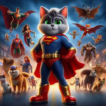 Preview of DC League of Super-Pets (2022) Movie Viewing Guide: Summary/Vocab/Questions/KEY