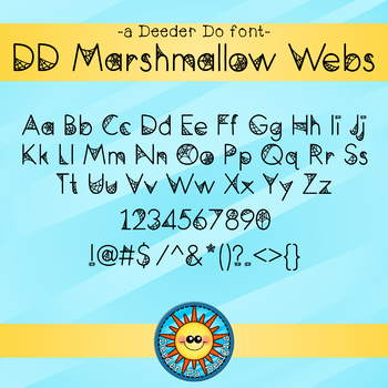 Preview of DD Marshmallow Webs FREE font