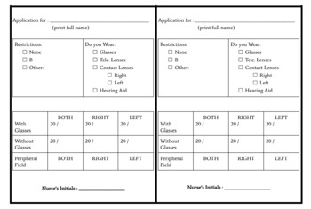 Preview of DE Unit 1 Driving Task & Maneuvers - Vision Exam Template