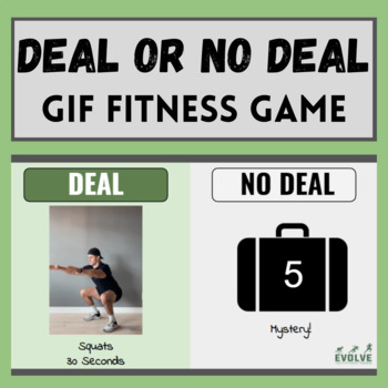 Preview of DEAL OR NO DEAL Fitness Game: Demos + Student Choice (Editable Google Slides)
