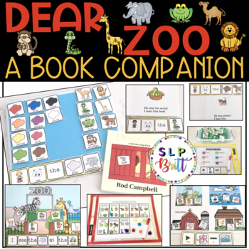 Preview of DEAR ZOO, BOOK COMPANION (SPEECH THERAPY, AAC, ZOO ANIMALS, CATEGORY)