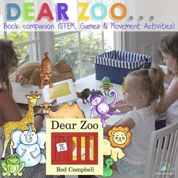 Preview of DEAR ZOO Book companion (STEM, Games and Movement Activities)