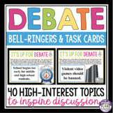 Debate Topics Bell Ringers Presentation Slides and Debate 