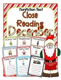DECEMBER Close Reading Pack - Kindergarten, 1st & 2nd Grade